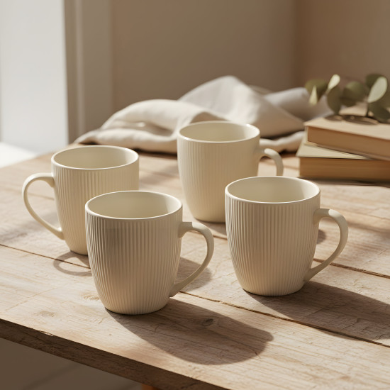 Porcelain Mug Set - 4 Pcs